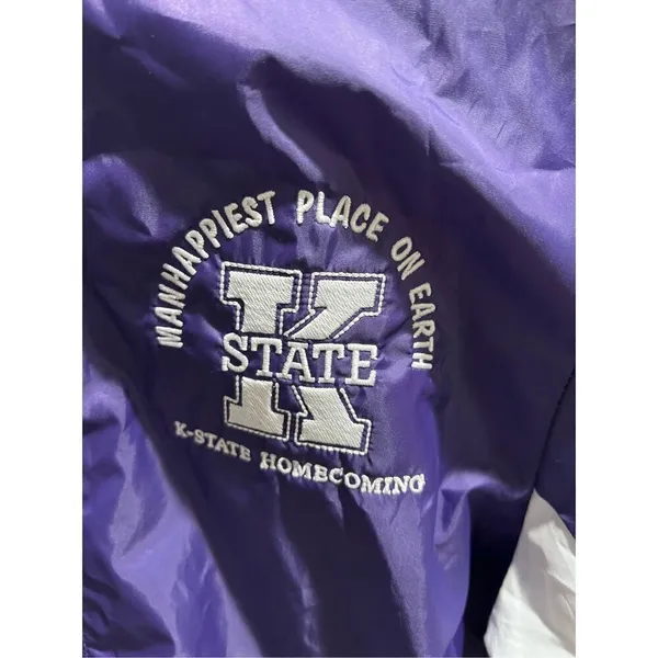 Kansas State NCAA Wildcats Champion Homecoming Rain Coat Jacket Authentic - Image 2
