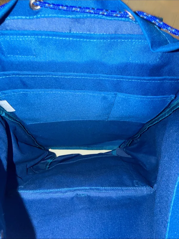 Baggu Blue Drawstring Backpack - Image 4
