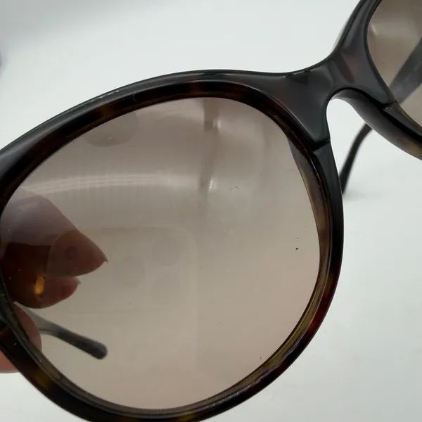 Tory Burch Dark Tortoise Cat Eye Sunglasses Preppy Classic Quiet Luxury Designer - Image 6