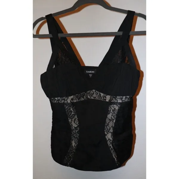Bebe sleeveless ruched blouse - Image 3