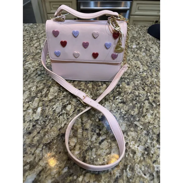 Betsey Johnson Conversation Hearts Candy Sweetheart Crossbody Bag Limited - Image 2