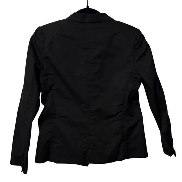 Isabel Marant Etoile 100% Cotton Black Single Button Blazer Jacket Size 2 - Image 4