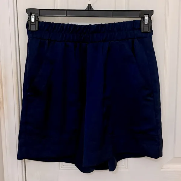 A New Day Pull-On Satin Shorts in Navy - Image 9
