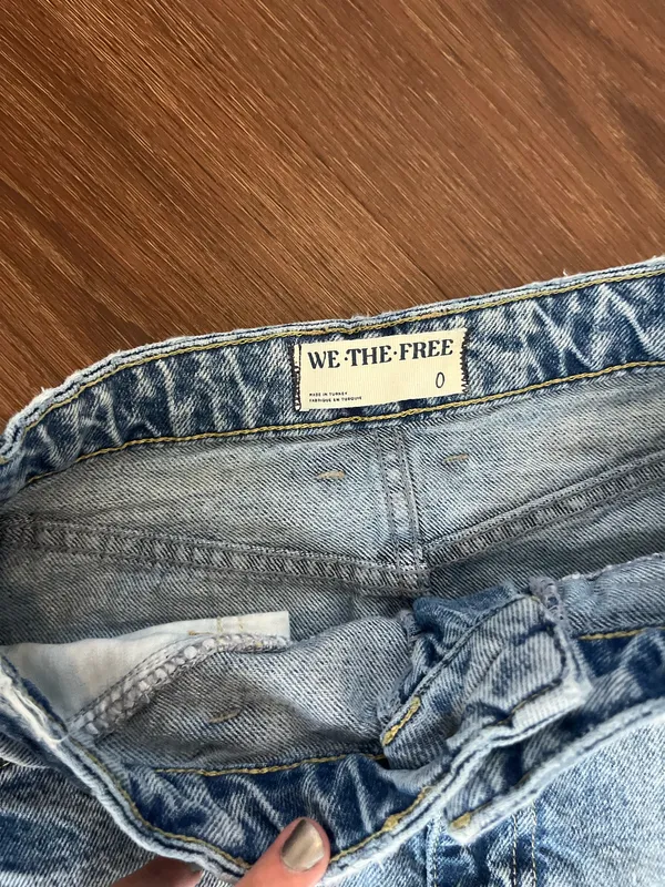 Free People We The Free Come As People Free You Are Denim Maxi Skirt Size 0 - Image 6