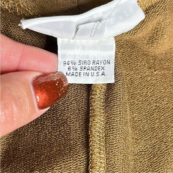 Bryn Walker Tan Long Pencil Skirt French Terry M Nickolas Brown - Image 6