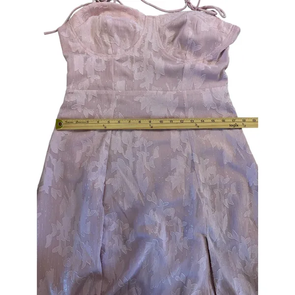 Lulu's Light Pink Floral‎ Midi Dress - Image 14
