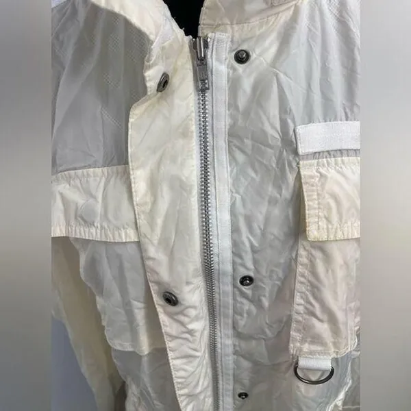 Gap windbreaker cream jacket size‎ medium zip up - Image 7