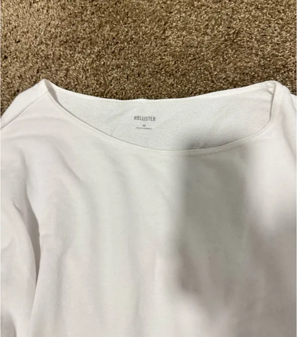 Hollister Off-The-Shoulder Top White - Image 2