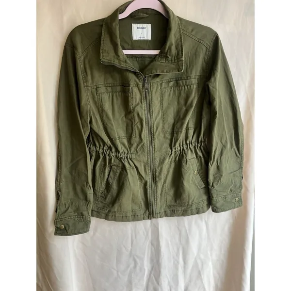 Old Navy Women's Green Jacket size s - Image 3