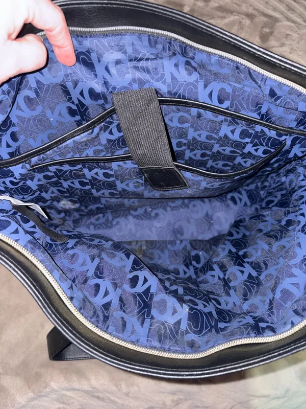 Kenneth Cole Black Signature Tote Bag - Image 3