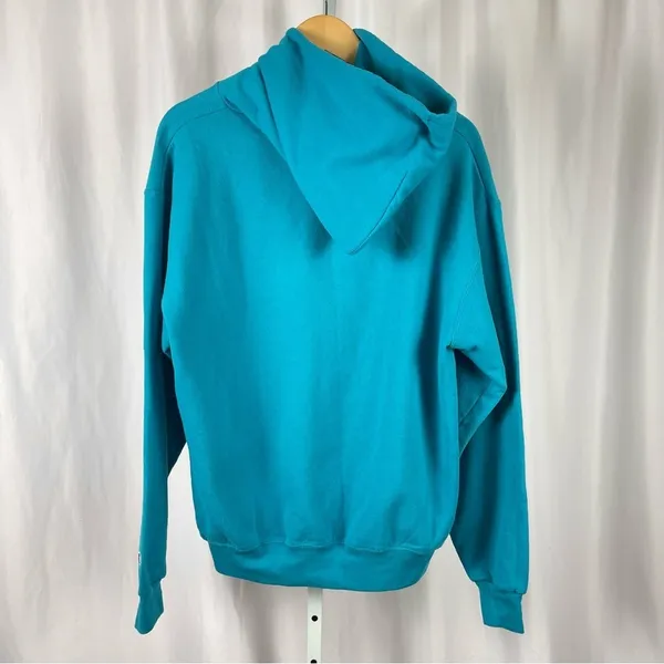 Champion Vintage Large Pastel Bright Hoodie Sweatshirt Casual Streetwear Solid - Image 2