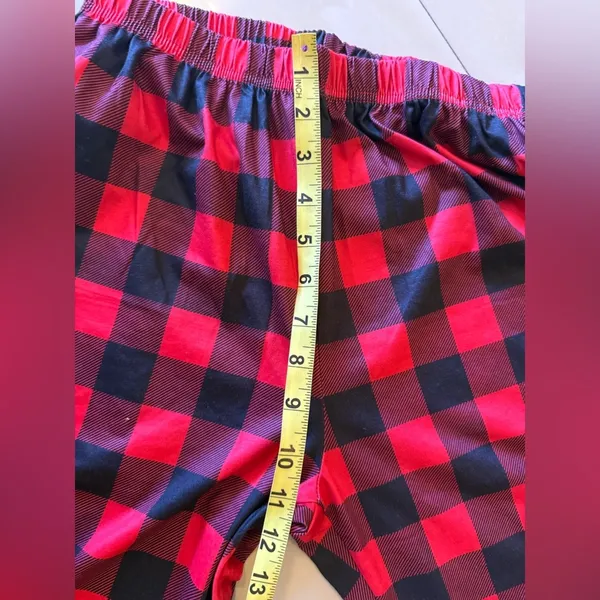 PatPat Women Christmas Pajamas Set red gray comfy size small spandex polyester - Image 10