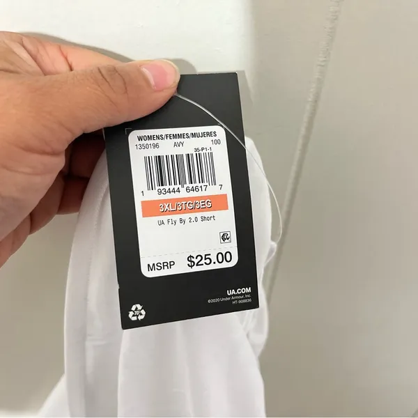 Under Armour Athletic Womens Shorts White New Plus Size XXXL NWT - Image 7