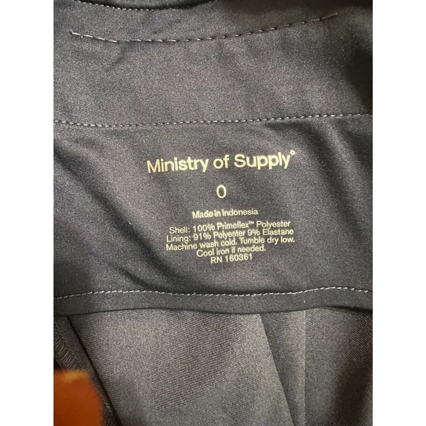Ministry of Supply‎ Womens Kinetic Pull-On Pants Navy Blue Stretch Trousers 0 - Image 6