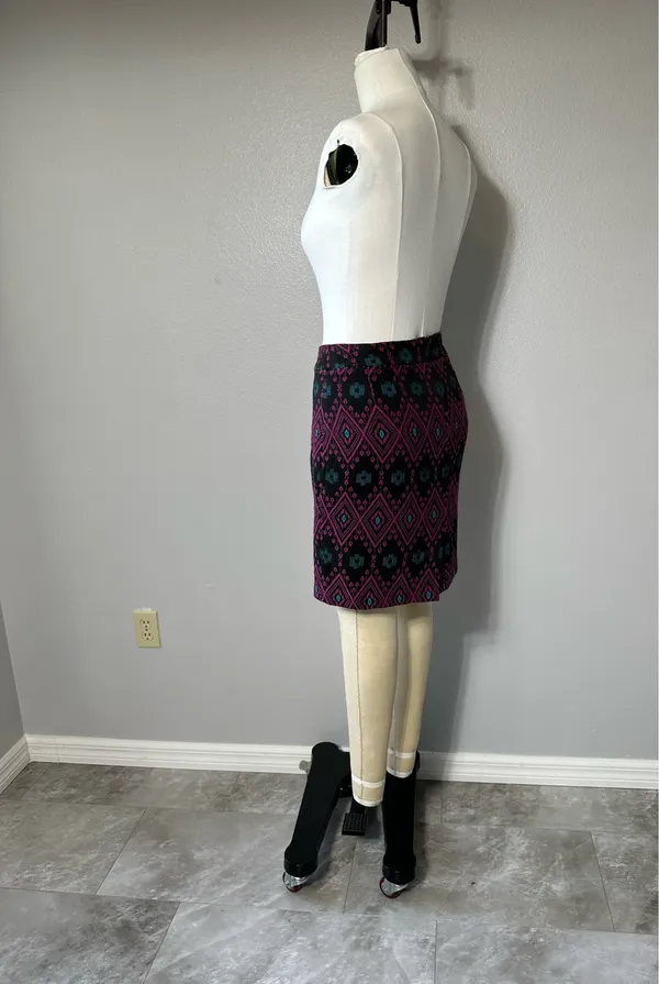Ann Taylor Skirt Size 14 Aztec Cotton - Image 6