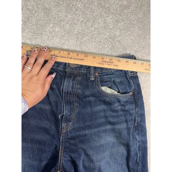 AE 77 American Eagle Dark Wash Stovepipe Women's Jeans Size 12 Reg - Image 11
