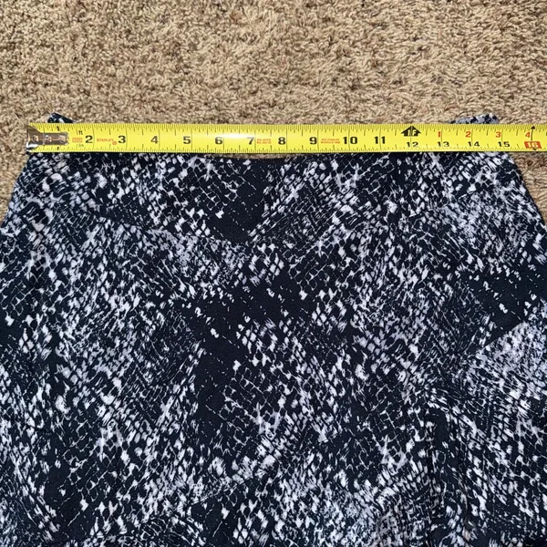 Free‎ People Kiss Me Baby Tiered Midi Skirt Blue Grey Snake Print Sz 4 Boho - Image 4
