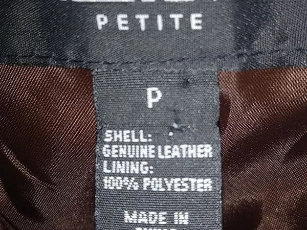 Alfani S Petite Leather Zip Jacket - Image 9