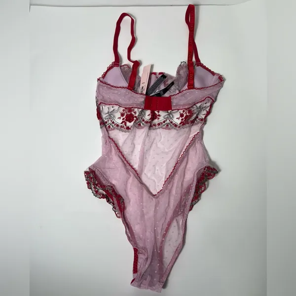 Victoria's Secret Very Sexy Push Up Rosebud Wicked Lingerie Teddy One Piece - Image 8
