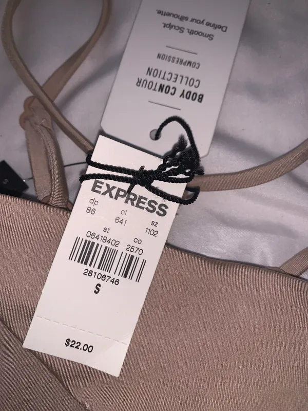 EXPRESS Square Neck Cropped Cami - Image 5