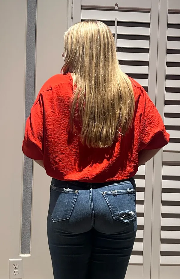 JODIFL Blouse Oversized Red - Image 5