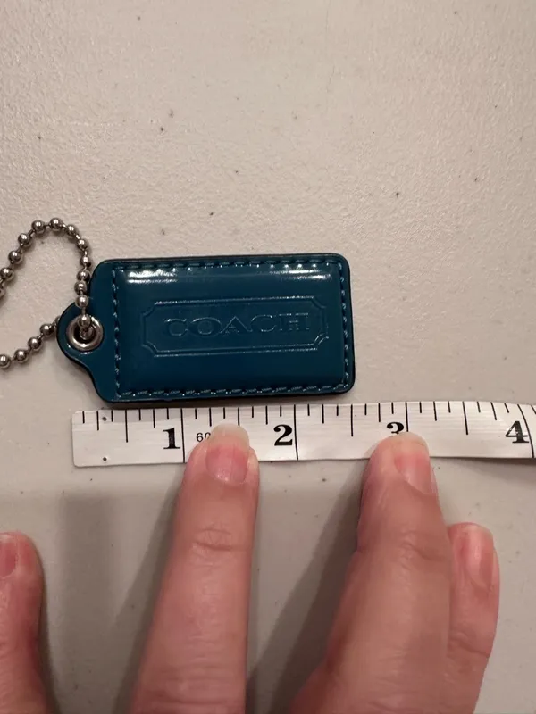 Coach Teal Blue Hang Tag - Image 4