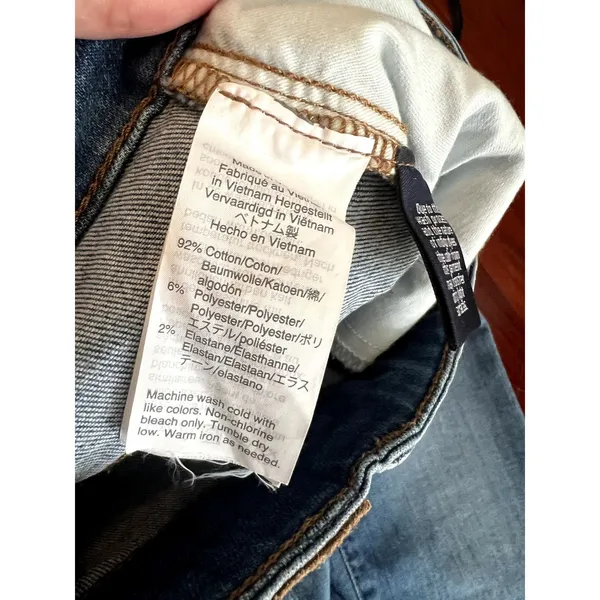 madewell Curvy Cali Demi-Boot Crop Jeans size 23 Blue - Image 10