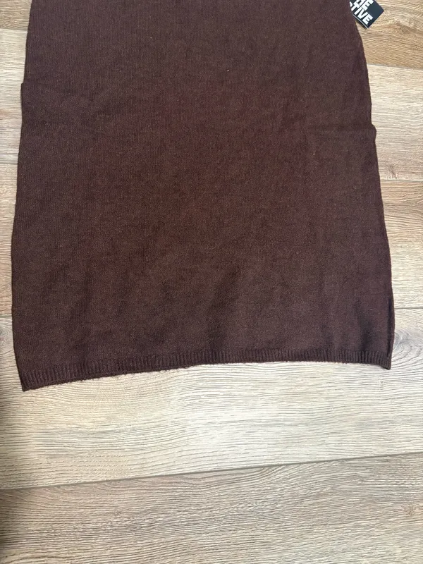 Future Collective Brown Midi Skirt Size XS - Image 5