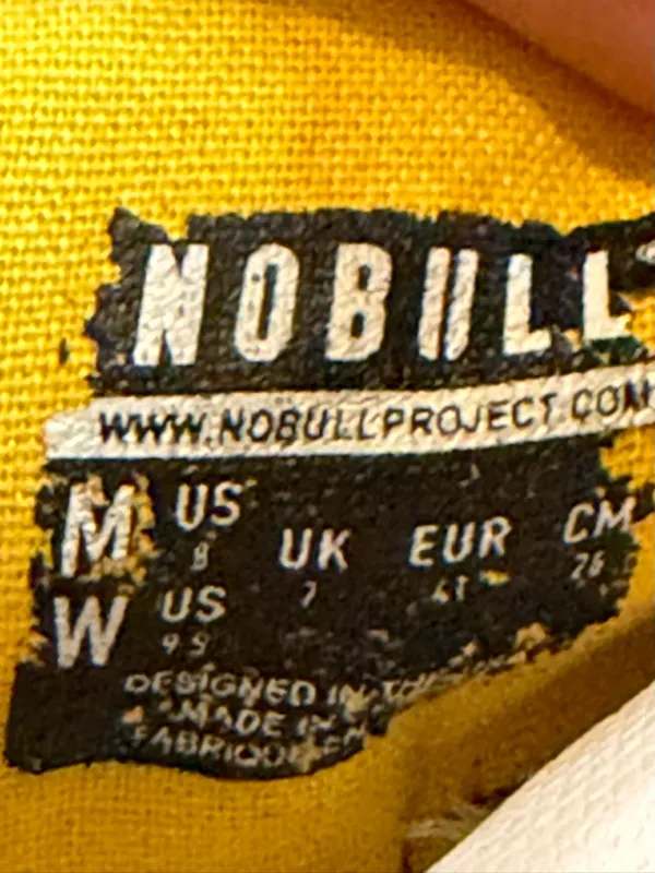 NOBULL Canvas Unisex Trainer Sneaker Yellow Lifting Gym W's Size 9 M's Size 8 - Image 11