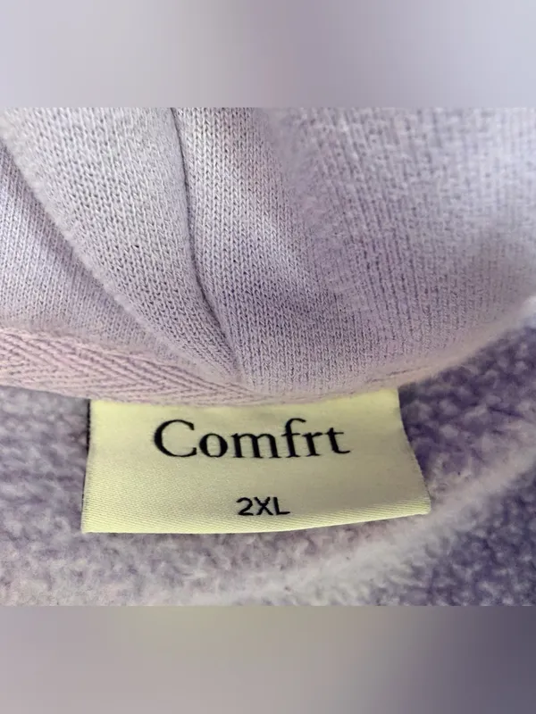 COMFRT Pastel collection Zip Hoodie size 2X lavender - Image 6