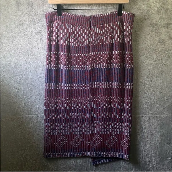 Maeve Anthropologie Skirt Carolina‎ Wrap Pencil Lined Boho Stretch Multicolor SM - Image 6