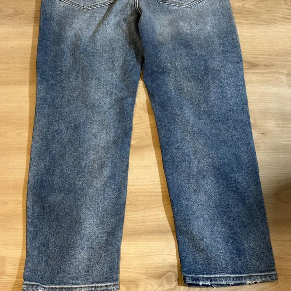 JUSTUSA Distressed Dad Jean Medium Denim 30 Womens AB132 NEW - Image 8