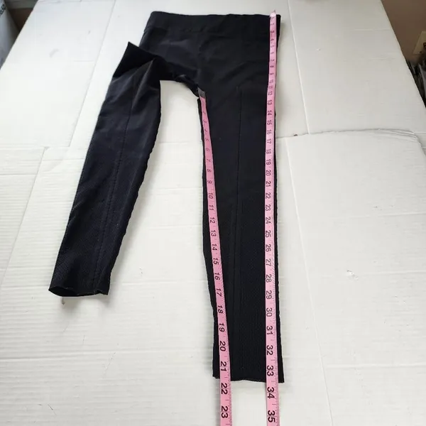 Black Leggings Mesh Calves Accent M/L - Image 9
