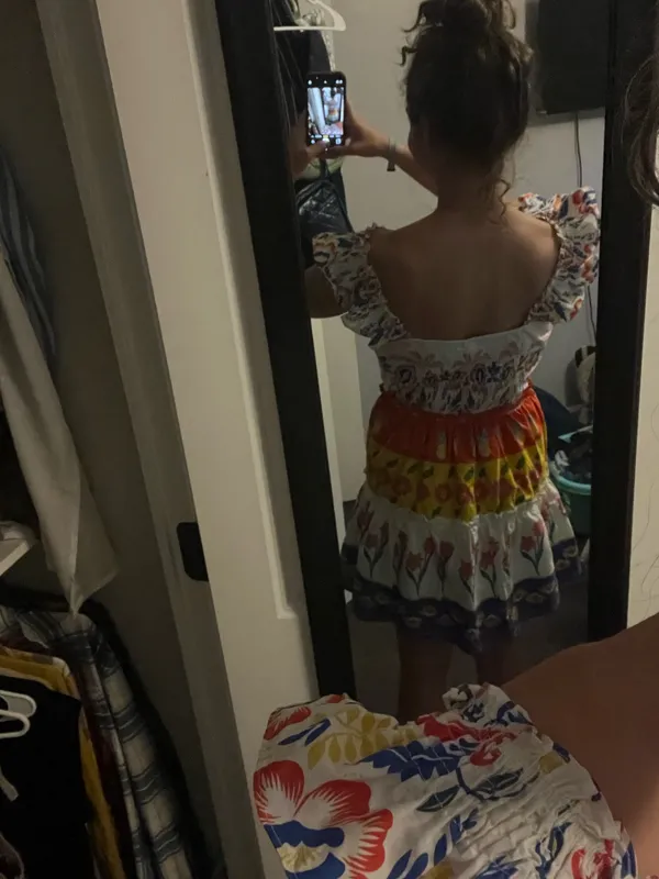 Sugarlips Olympia Floral Ruffle Tiered Mini Dress - Image 6