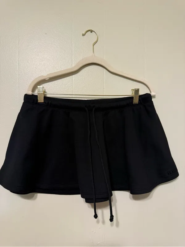 Skims Women's Black Drawstring Skort Skirt M - Image 2