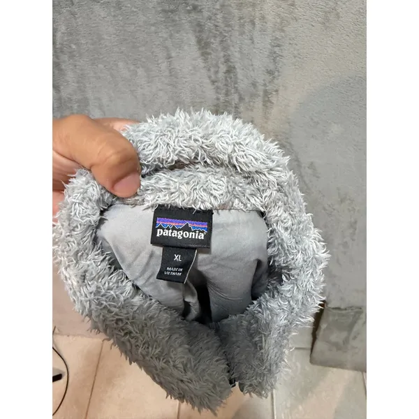 Patagonia Los Gatos Fleece Vest Gray Full Zip High Pile Sherpa Women’s XL - Image 8