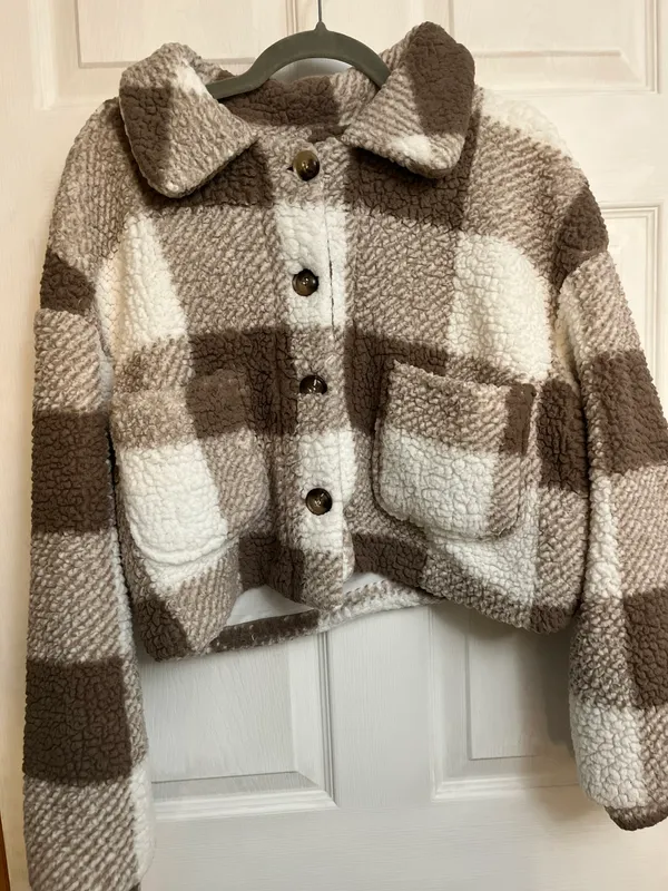 SheIn Brown Teddy Coat - Image 2