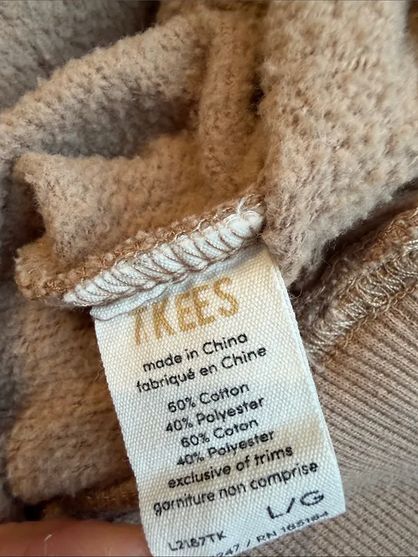 Tkees Air Whipped tan crewneck sweatshirt - Image 5