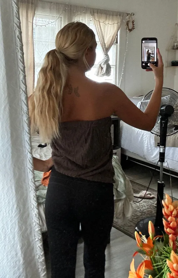 Brown Textured Strapless Top Or Skirt - Image 2