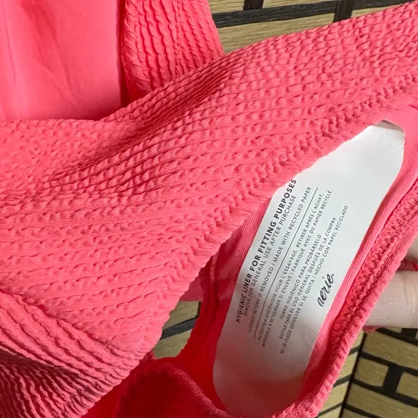 American Eagle Pink One Piece Cheekiest Swimsuit‎ Size Large - Image 5