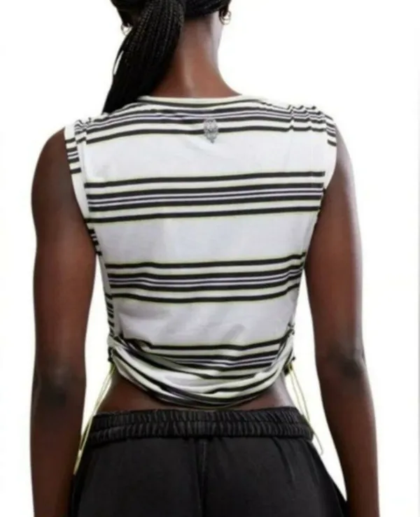 Free People Movement Women's Sport Mode Muscle Tank in Wave Stripe Muscle Tank size S NWT - Image 2