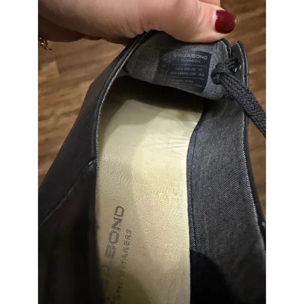 Vagabond Shoemakers Casey Black Leather Low Top‎ Sneakers 4314-001-20 Womens 38 - Image 6
