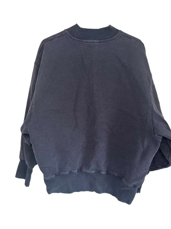 Anine Bing Bradie Sweatshirt in Navy Blue Large Womens Pullover - Image 9