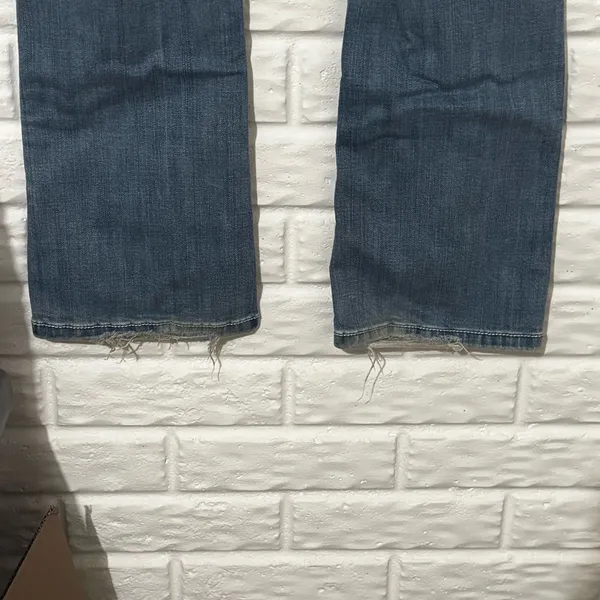 Wrangler Rock 47 Low Rise Jeans 26x30 Bling Embellished Light Wash Denim Western - Image 3