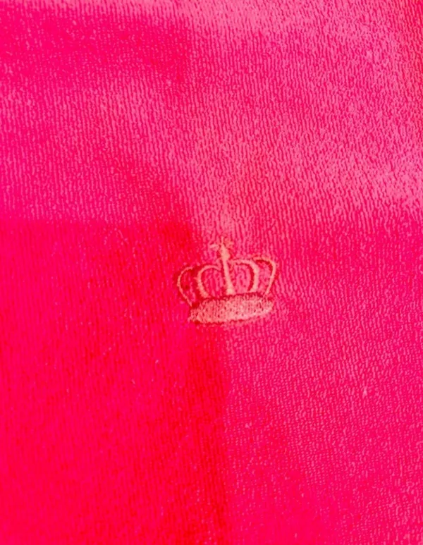 Juicy Couture Y2K French Terry Track mock neck Jacket with iconic Juicy Crown L - Image 3
