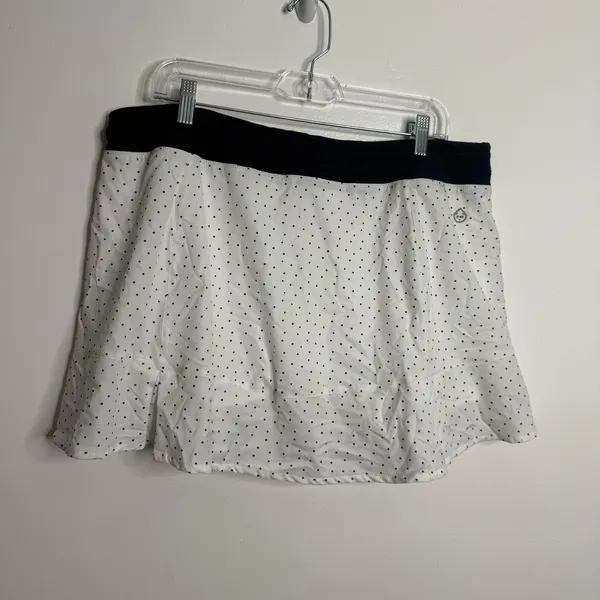 NWT Tasc Peformance Rhythm Tennis Skirt White Ace Dot‎ Size X-Large - Image 5