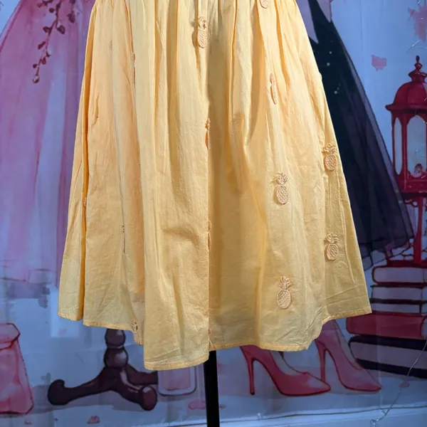 J. Crew Yellow Sleeveless Tiered Sundress 4 - Image 11