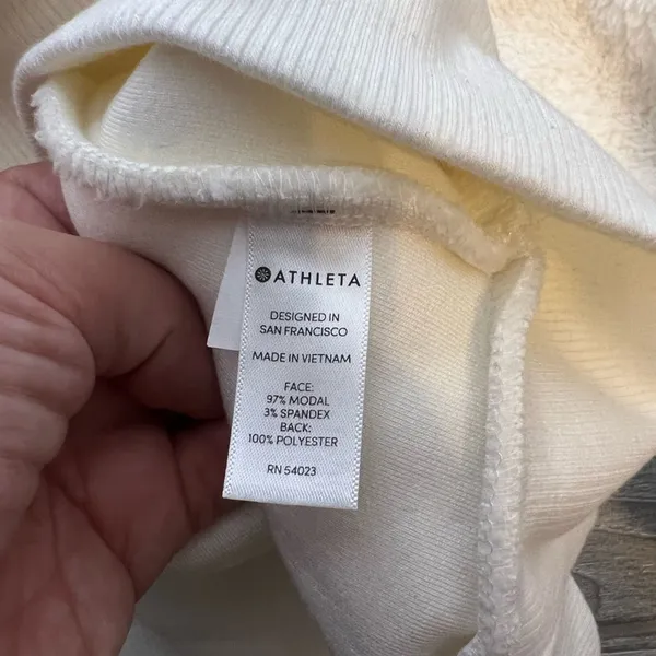 Athleta Nirvana Sherpa Funnel Neck Sweatshirt Size XS‎ - Image 7