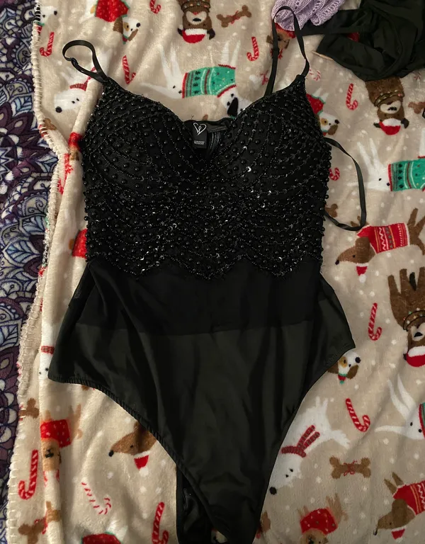 Windsor Sequin Black Body Suit - Image 5