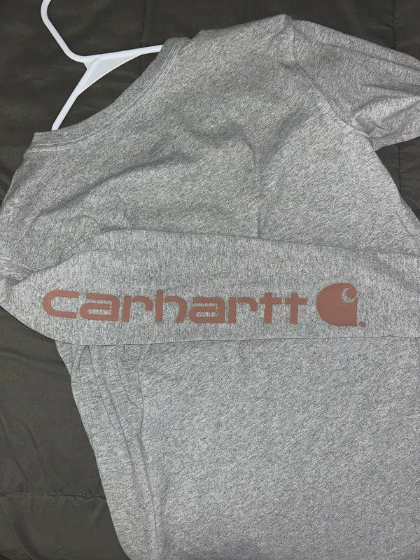 Carhartt Grey Long Sleeve Shirt - Image 3